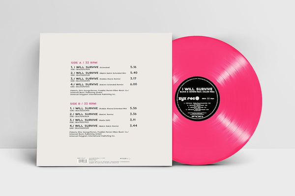 Block & Crown feat. Culum Frea - I will survive (Pink vinyl) (12" Maxi Single)
