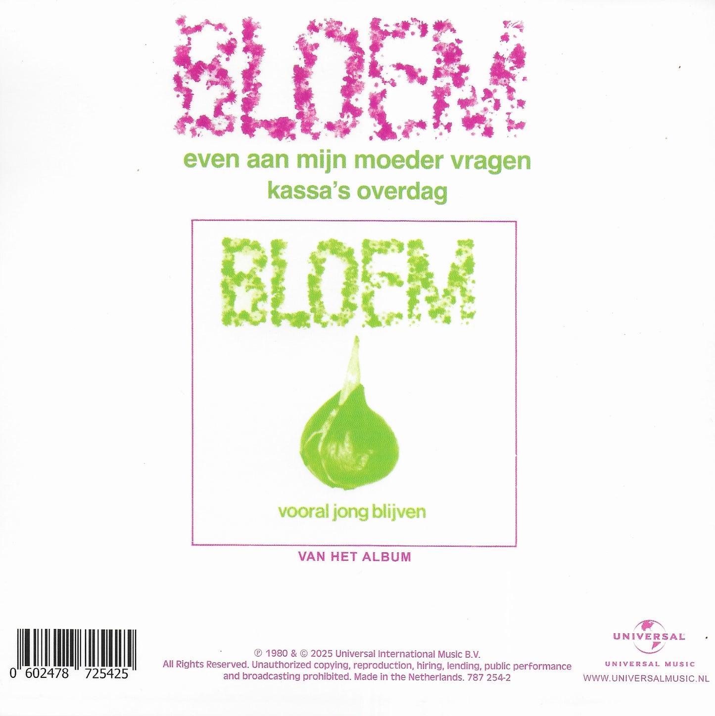 Bloem - Even aan mijn moeder vragen (RSD 2025, purple vinyl)