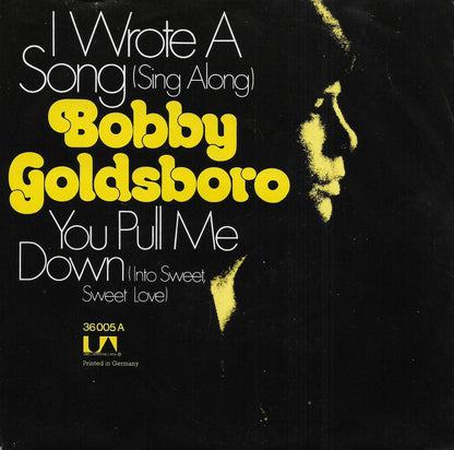 Bobby Goldsboro - I wrote a song (sing along) (Duitse uitgave)