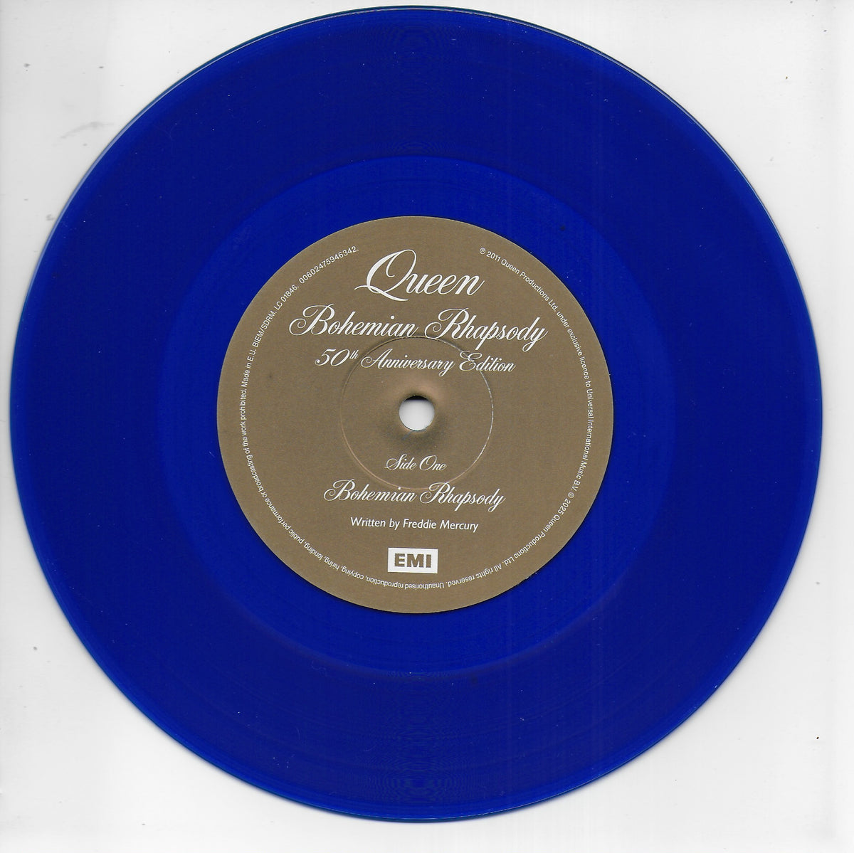Queen - Bohemian Rhapsody (50th Anniversary edition, transparent blue ...