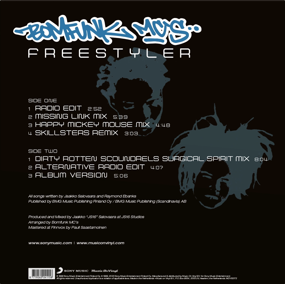 Bomfunk MC's - Freestyler (25th Anniversary) (12" Maxi Single)