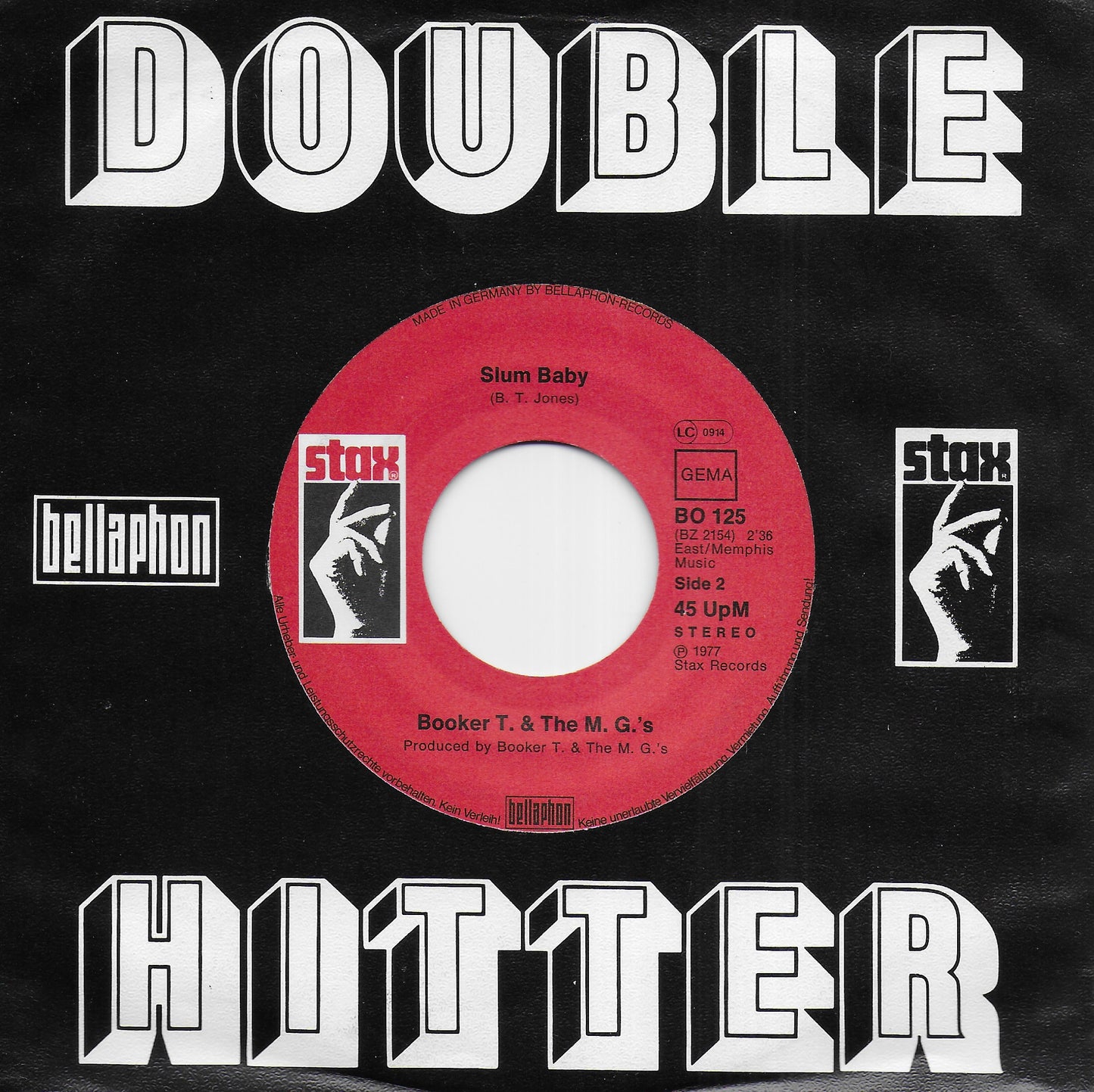 Booker T. & The M.G.'s - Melting pot / Slum baby (Duitse uitgave)