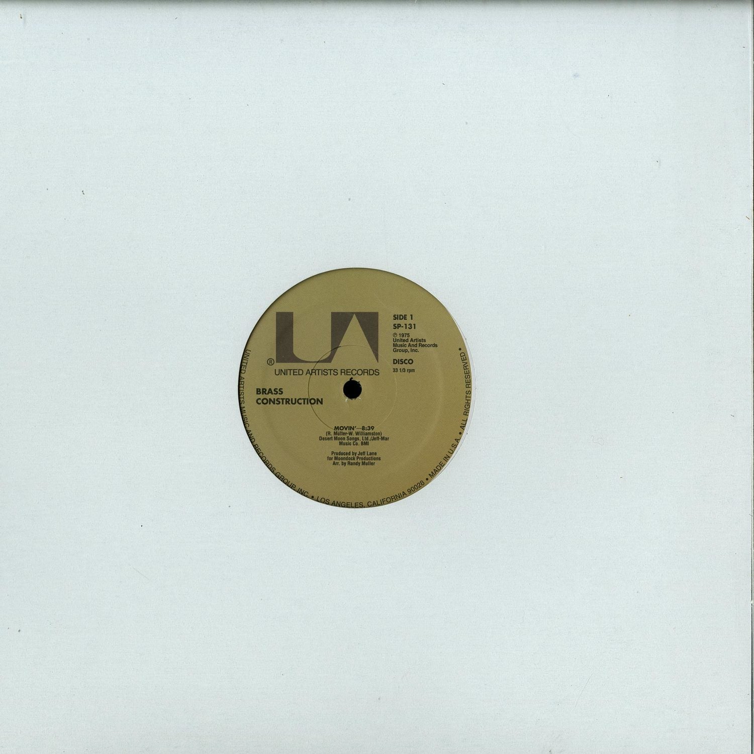 Brass Construction - Movin' (12" maxi Single)