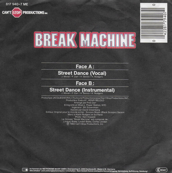 Break Machine - Street dance (Duitse uitgave)
