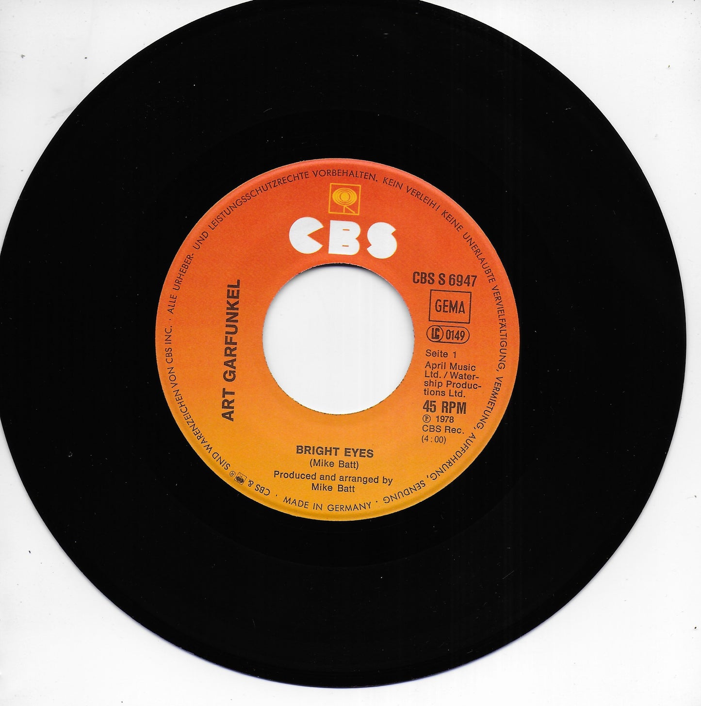 Art Garfunkel - Bright eyes (Duitse uitgave)