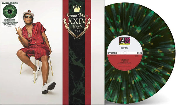 Bruno Mars - 24K Magic (Limited edition, Translucent forest green with opaque spring green & custard splatter vinyl) (LP)