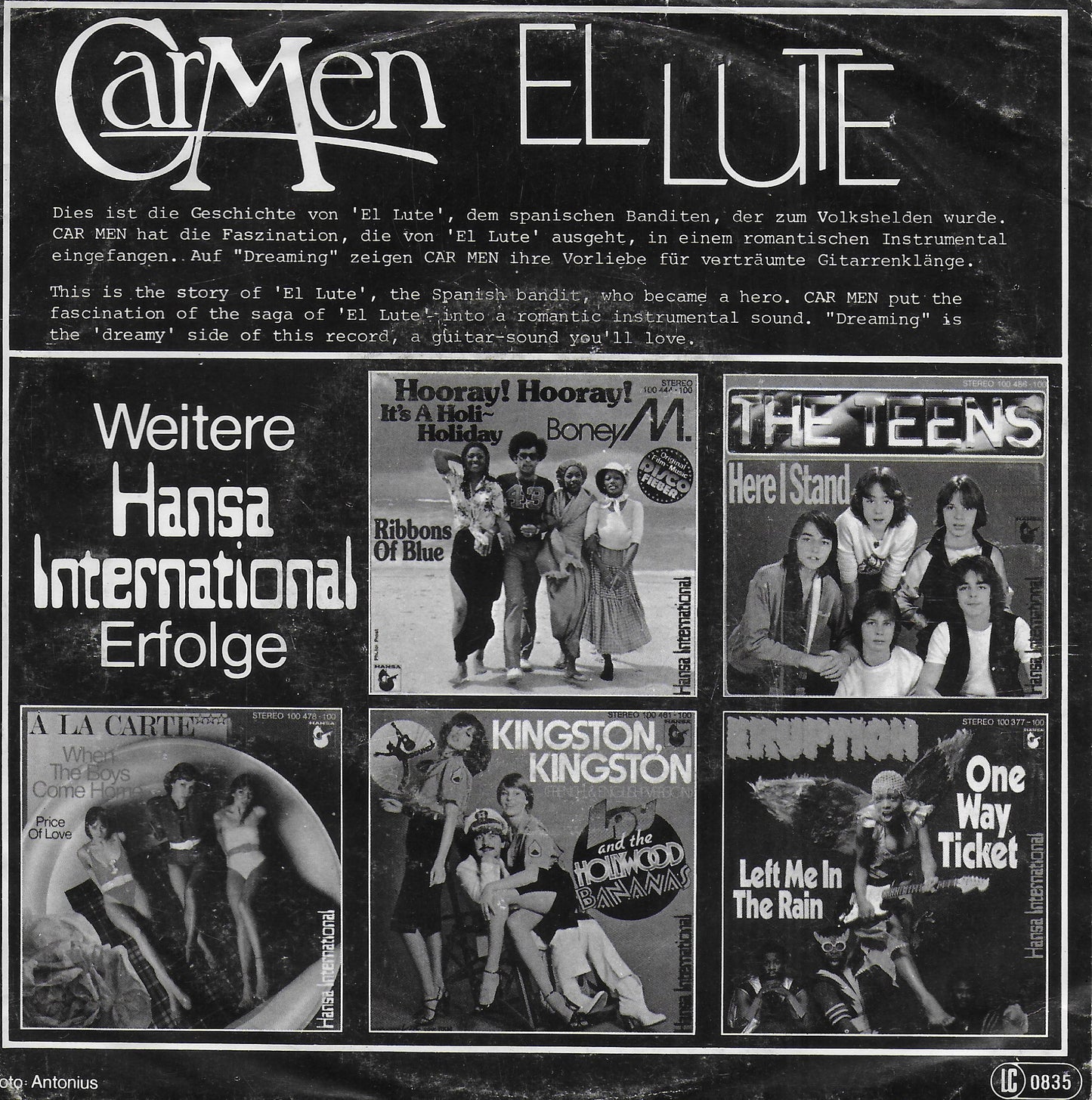 Car Men featuring Gino Solera - El Lute