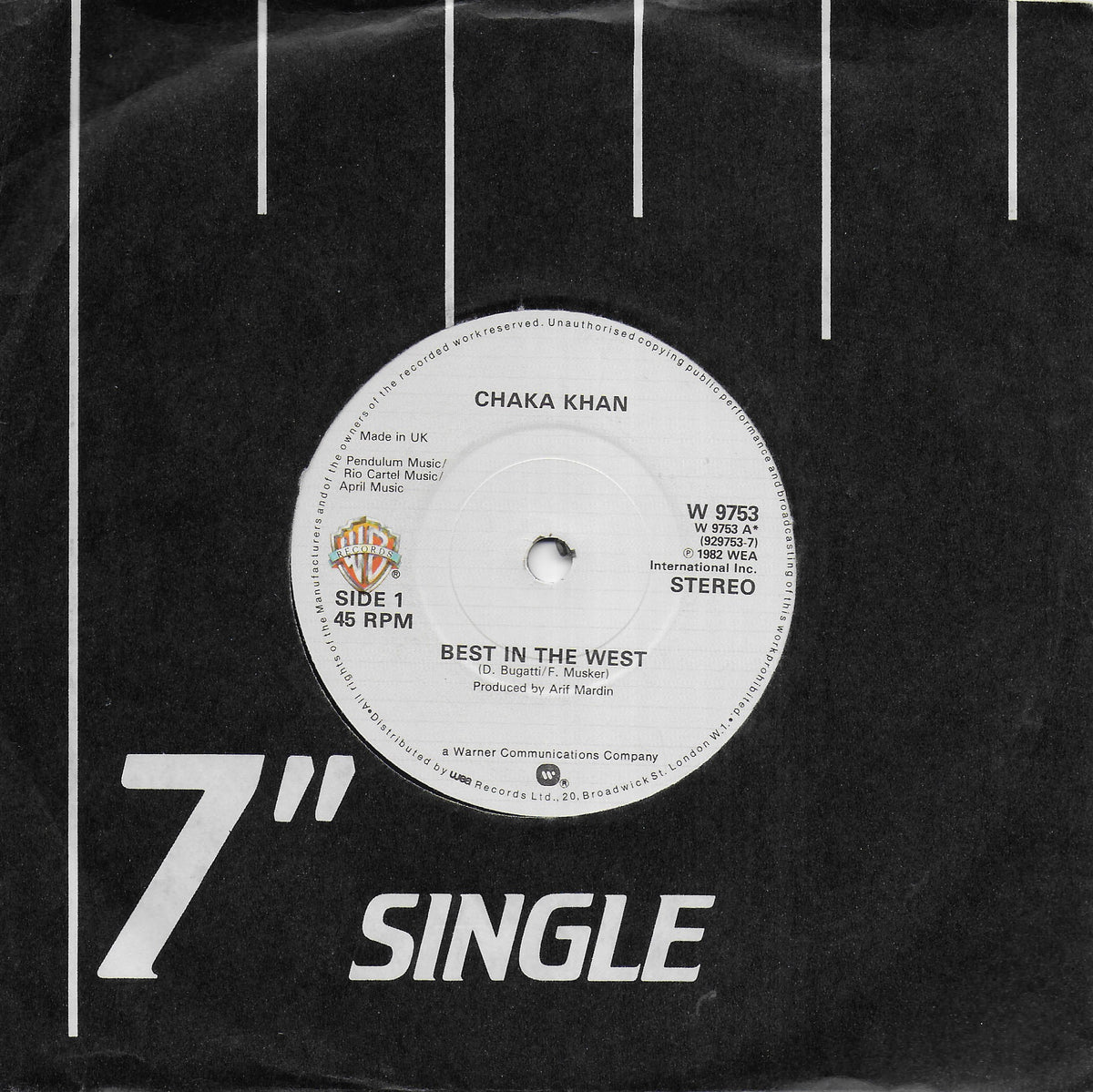Chaka Khan - Best in the west (Engelse uitgave)