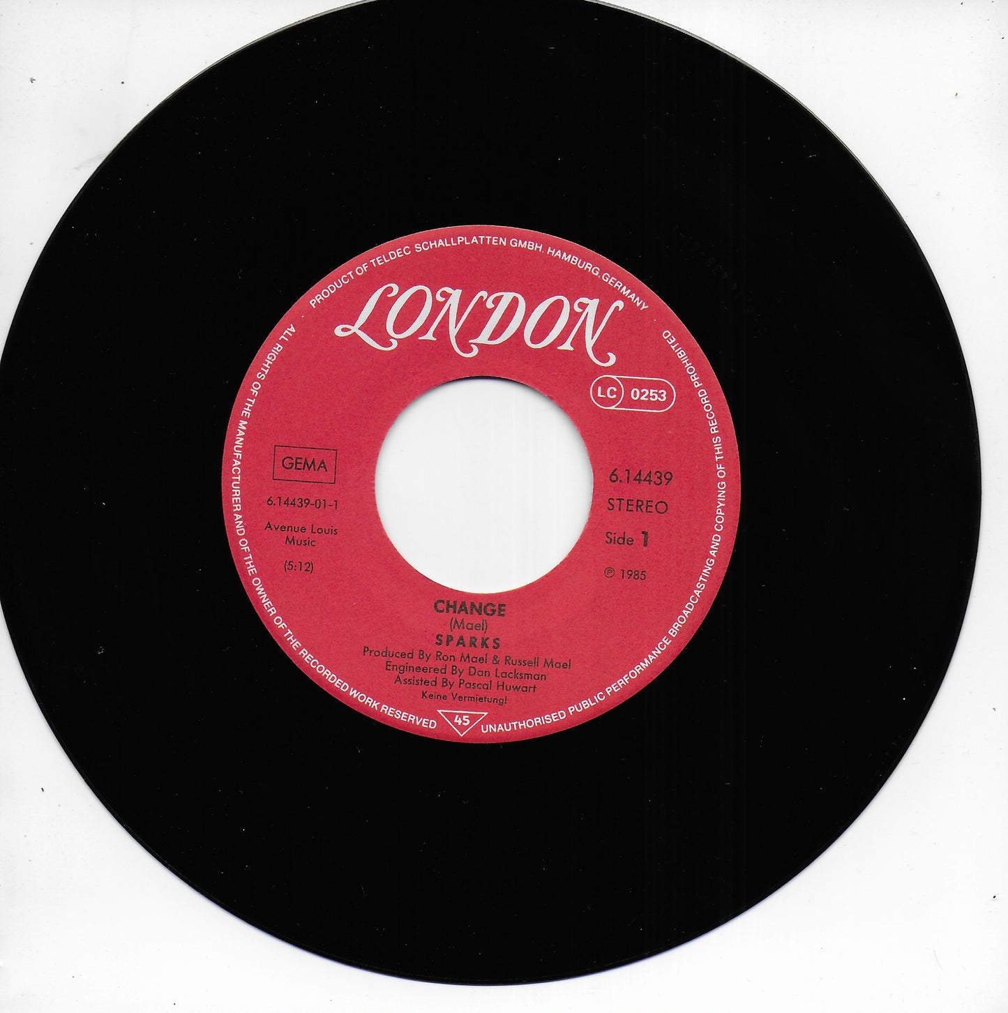 Sparks - Change (Duitse uitgave)