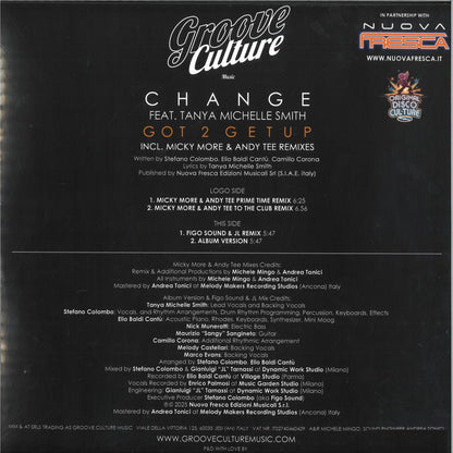 Change feat. Tanya Michelle Smith - Got 2 get up (12" Maxi Single)