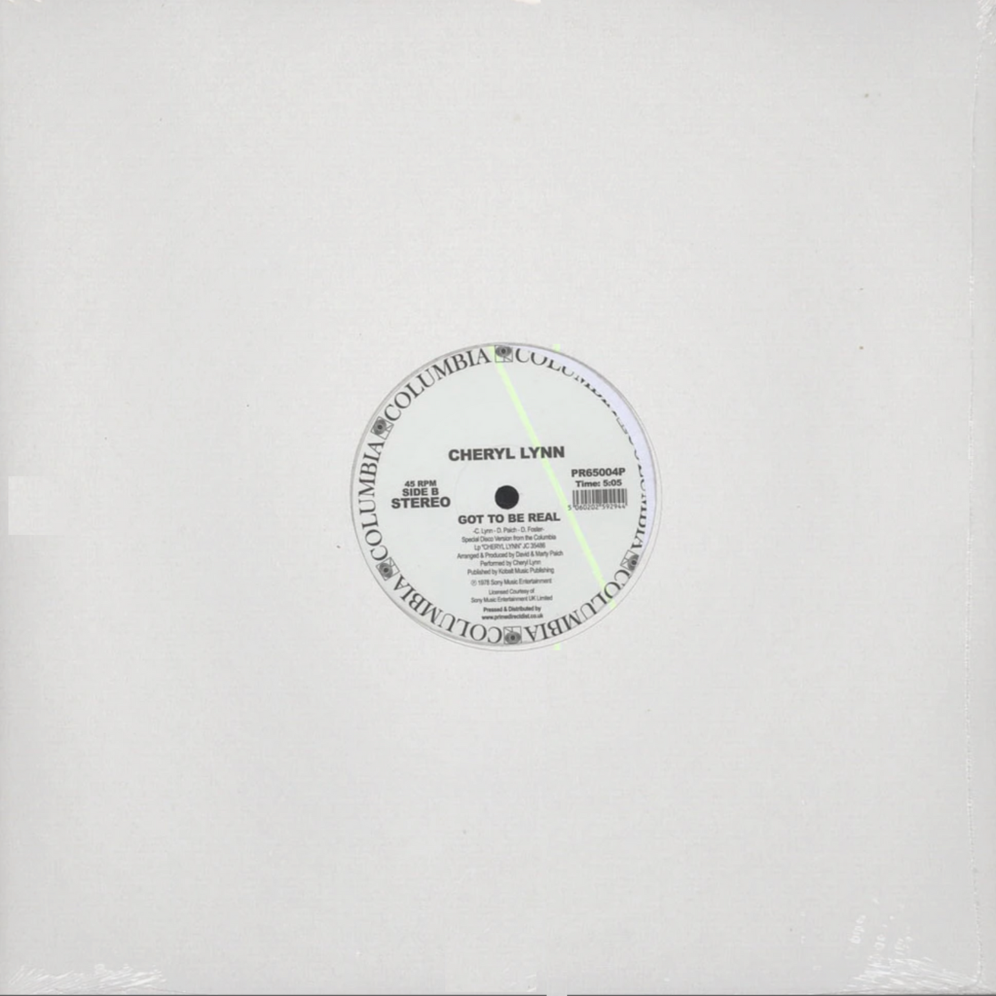 Cheryl Lynn - You saved my day / Got to be real (12" Maxi Single)