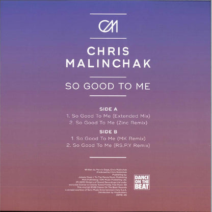 Chris Malinchak - So good to me (12" Maxi Single)