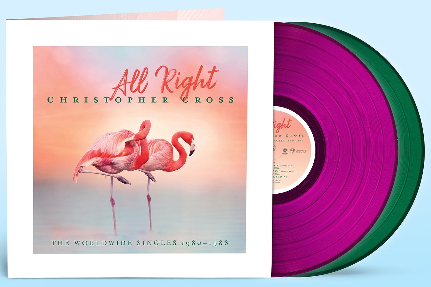 Christopher Cross - All Right | The Worldwide Singles 1980-1988 (Limited translucent pink & green vinyl) (2LP)