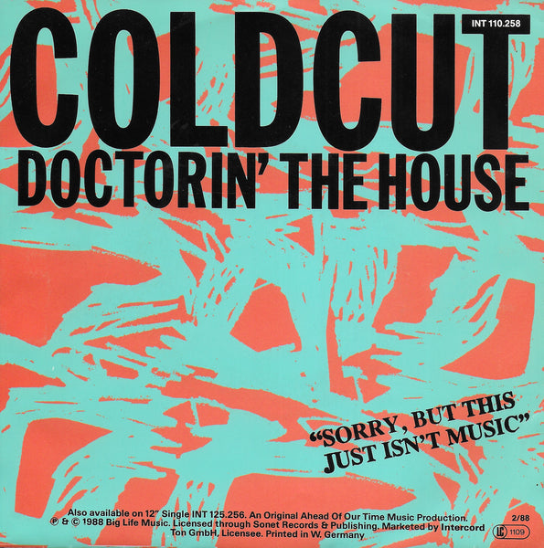 Coldcut - Doctorin' the house (Duitse uitgave)