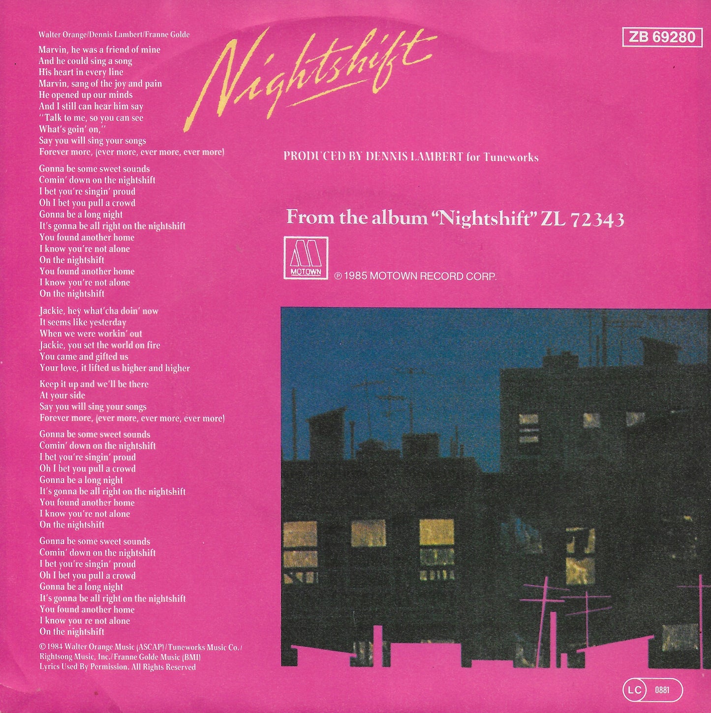 Commodores - Nightshift (Duitse uitgave)