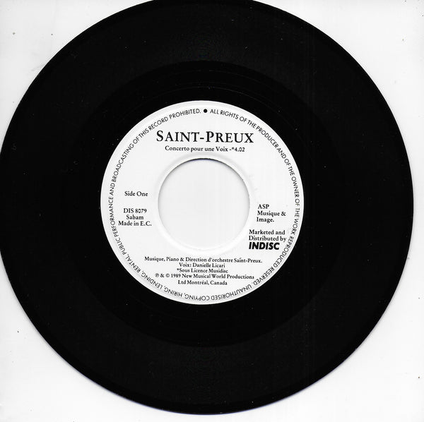 Saint-Preux - Concerto pour une voix