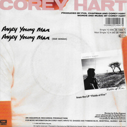 Corey Hart - Angry young man (Duitse uitgave)
