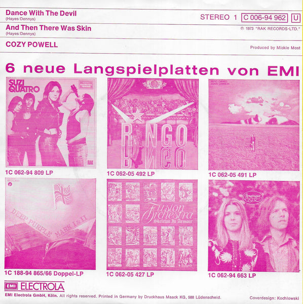 Cozy Powell - Dance with the devil (Duitse uitgave)
