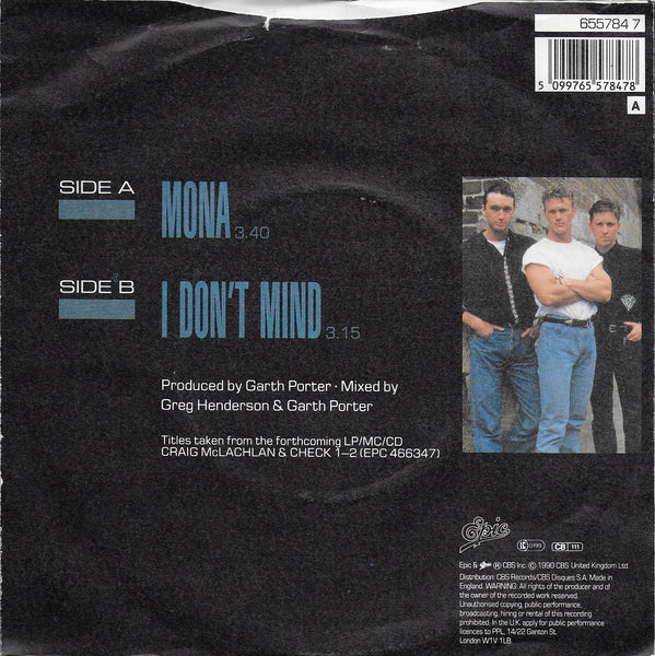 Craig McLachlan and Check 1-2 - Mona (Engelse uitgave)