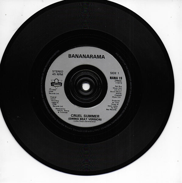 Bananarama - Cruel summer '89 (Engelse uitgave)
