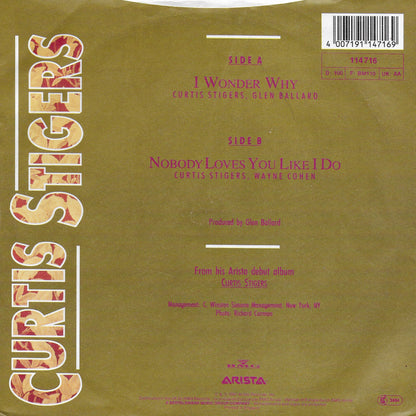 Curtis Stigers - I wonder why (Engelse uitgave)