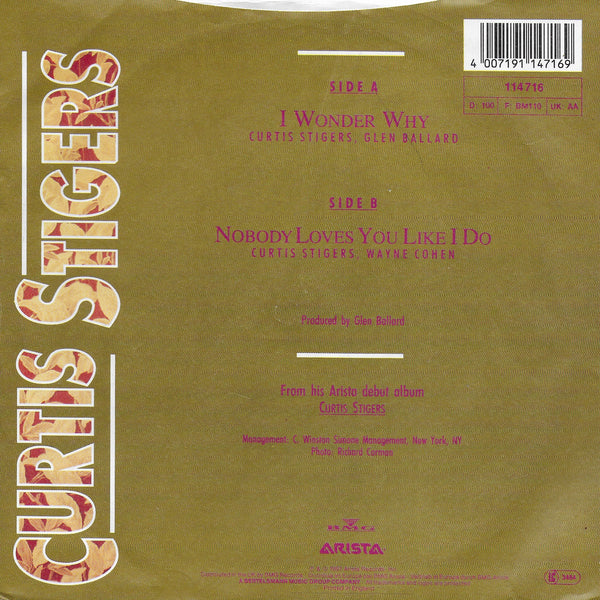 Curtis Stigers - I wonder why (Engelse uitgave)