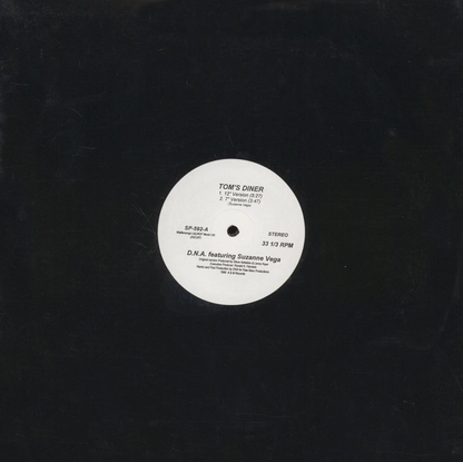 D.N.A. feat. Suzanne Vega - Tom's diner (12" Maxi Single)