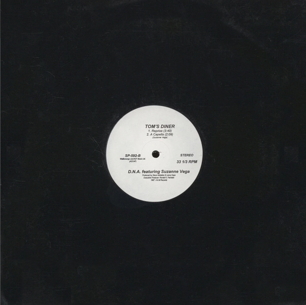 D.N.A. feat. Suzanne Vega - Tom's diner (12" Maxi Single)