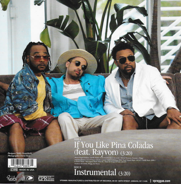 DJ Cassidy & Shaggy feat. Rayvon - If you like Pina Coladas (Limited green vinyl)