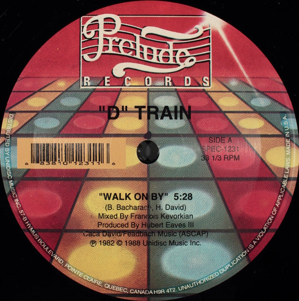 D Train - Walk on by (Clear green vinyl with swirl) (12" Maxi Single)