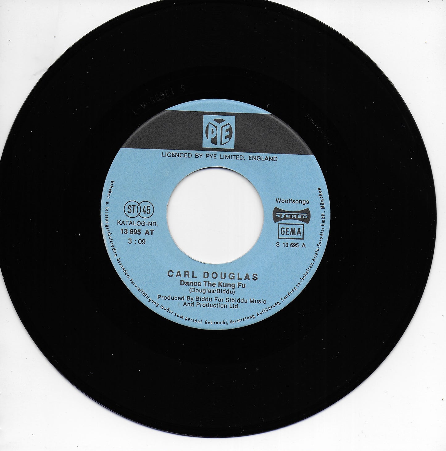 Carl Douglas - Dance the Kung Fu (Duitse uitgave)
