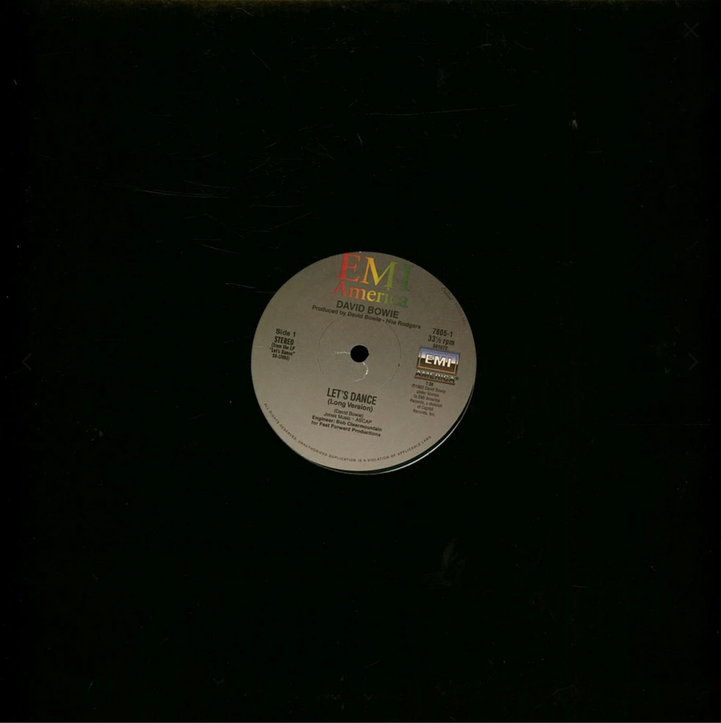 David Bowie - Let's dance / Fame (12" Maxi Single)