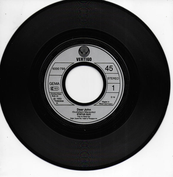 Status Quo - Dear John (Duitse uitgave)
