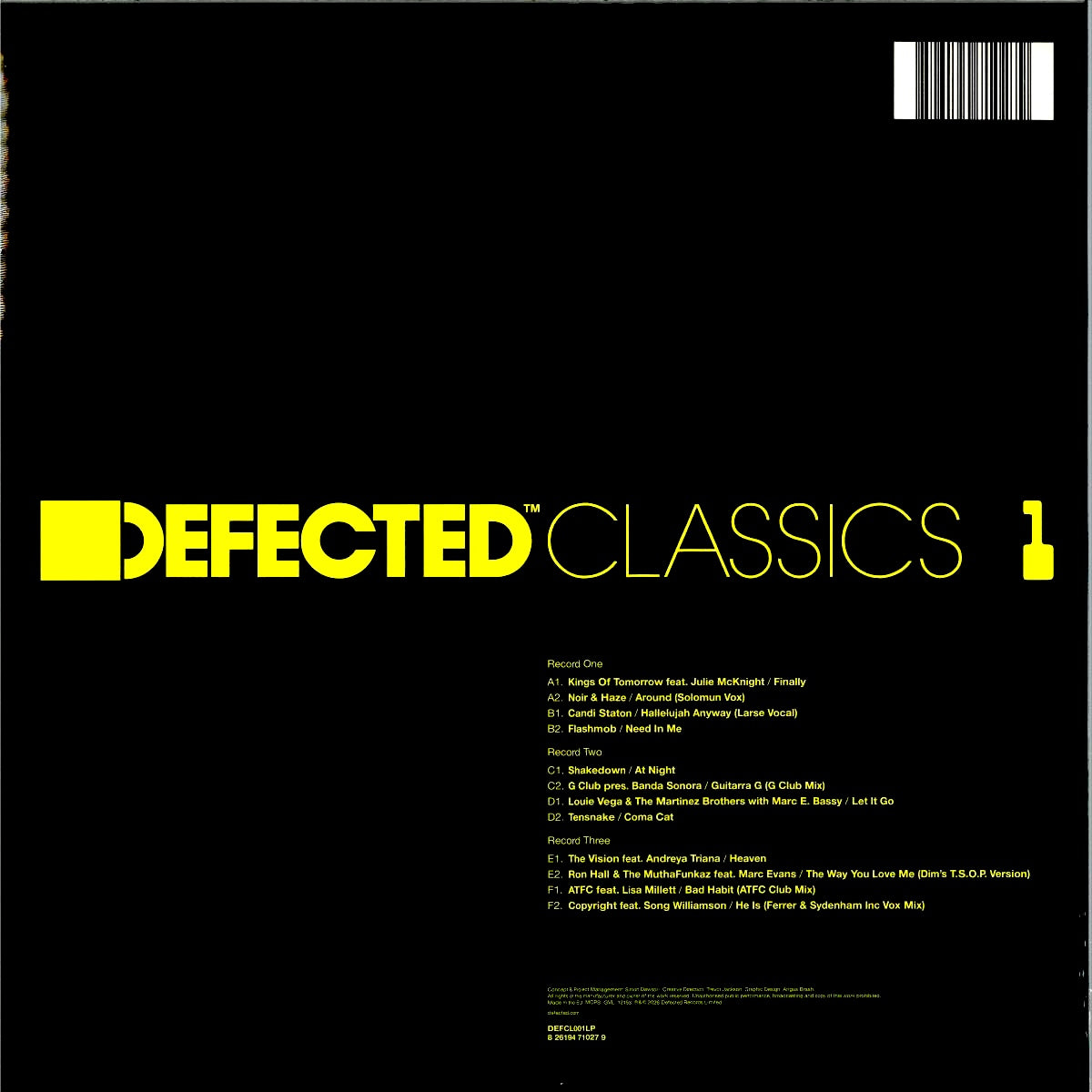 Various - Defected Classics 1 (3LP)