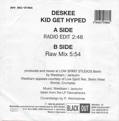Deskee - Kid get hyped (Duitse uitgave)