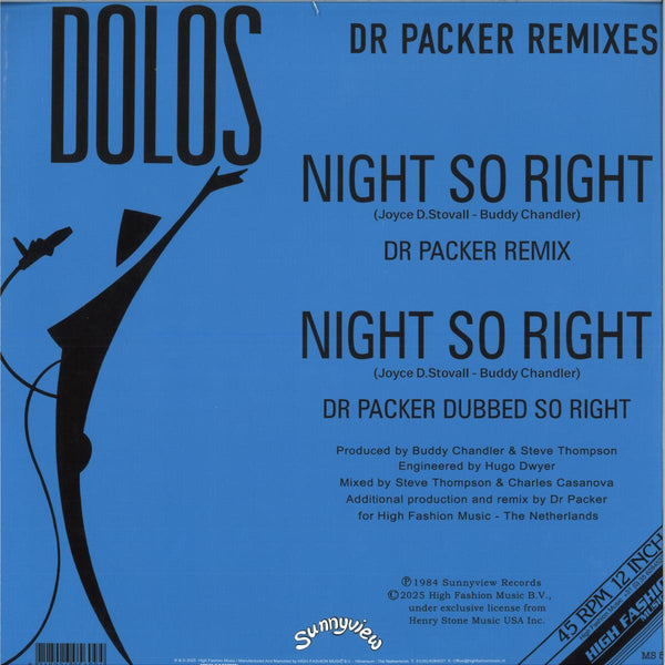 Dolos - Night so right (Dr Packer remixes) (12" Maxi Single)