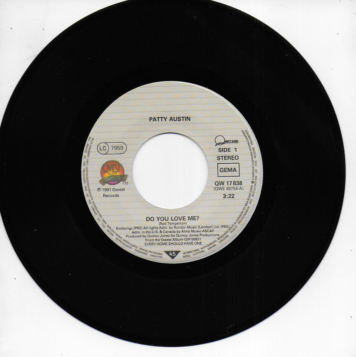Patti Austin - Do you love me? (Duitse uitgave)