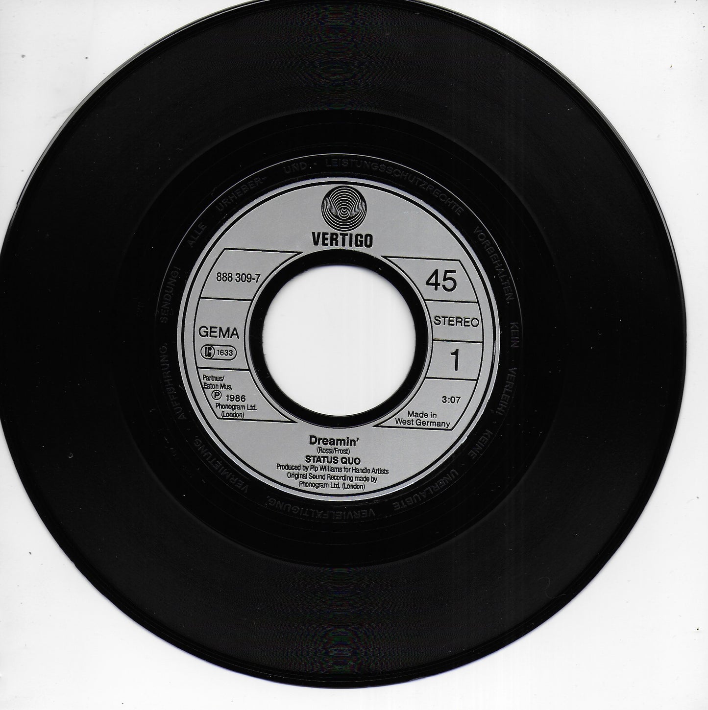 Status Quo - Dreamin' (Duitse uitgave)