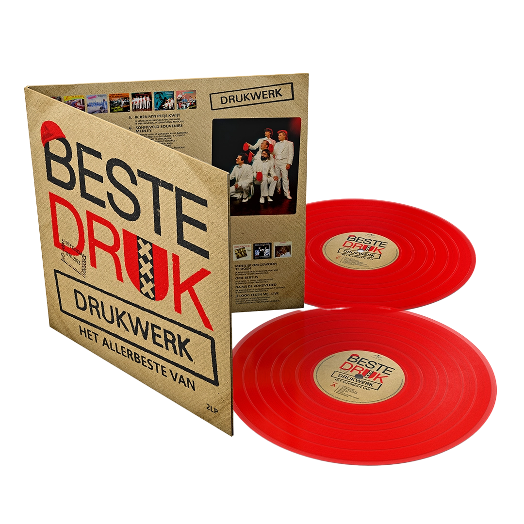 Drukwerk - Beste Druk | Het Allerbeste Van Drukwerk (Red transparent vinyl) (2LP)