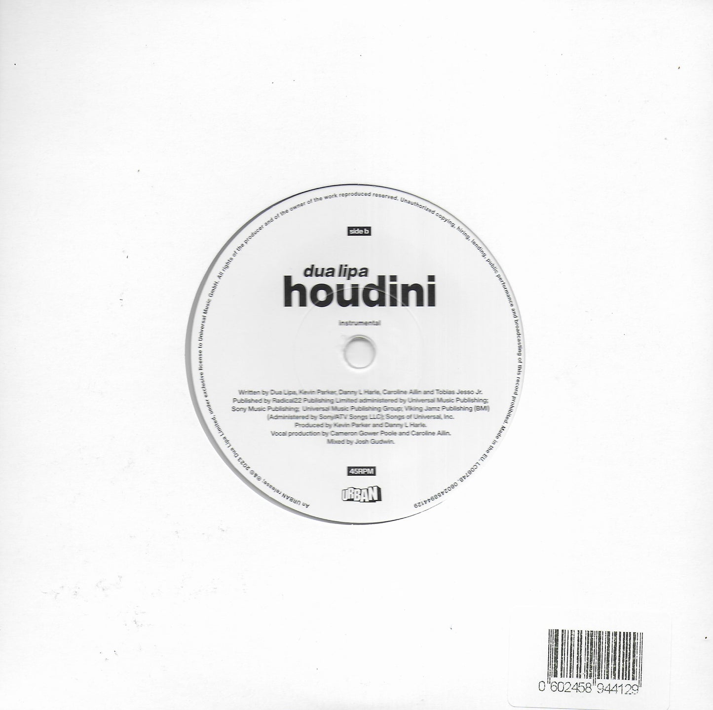 Dua Lipa - Houdini (Limited clear vinyl)