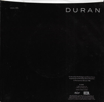 Duran Duran - Notorious (Amerikaanse uitgave)