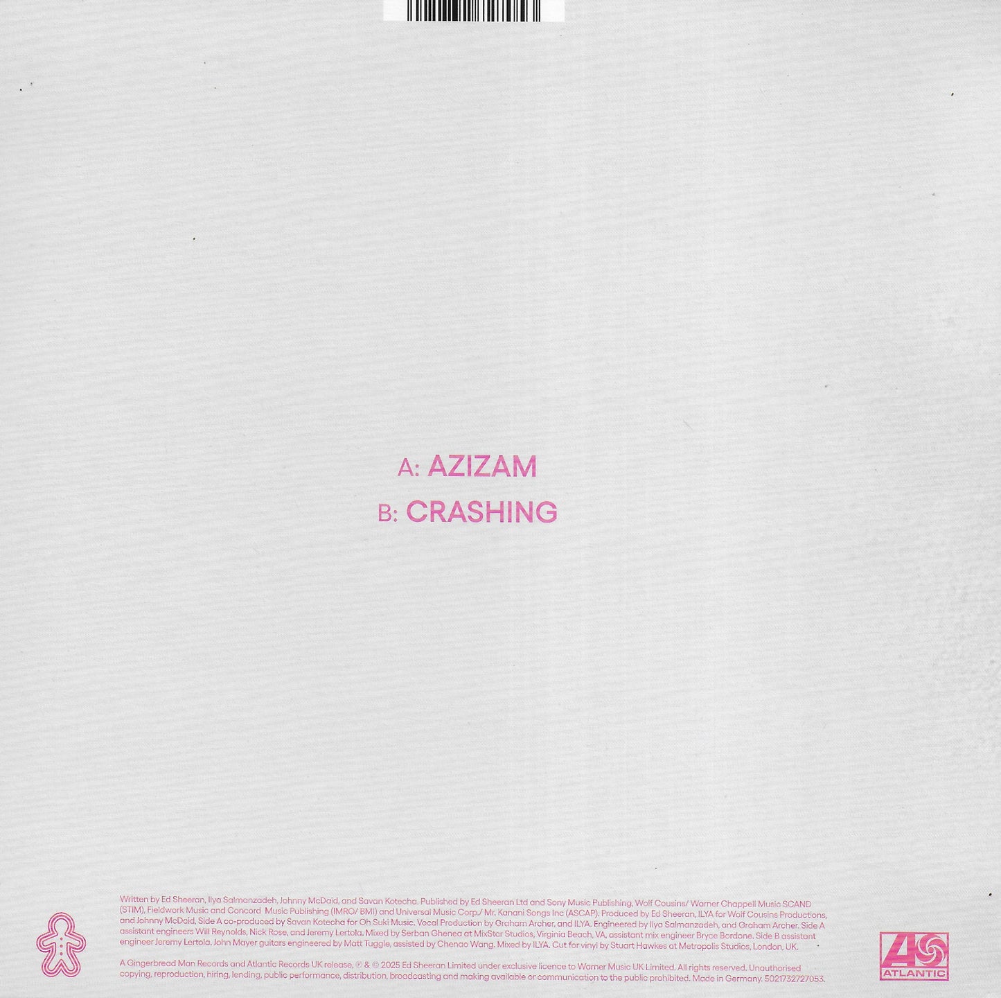 Ed Sheeran - Azizam (White vinyl)