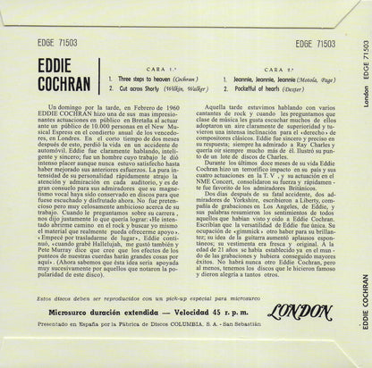 Eddie Cochran - Three steps to heaven (Spaanse uitgave)