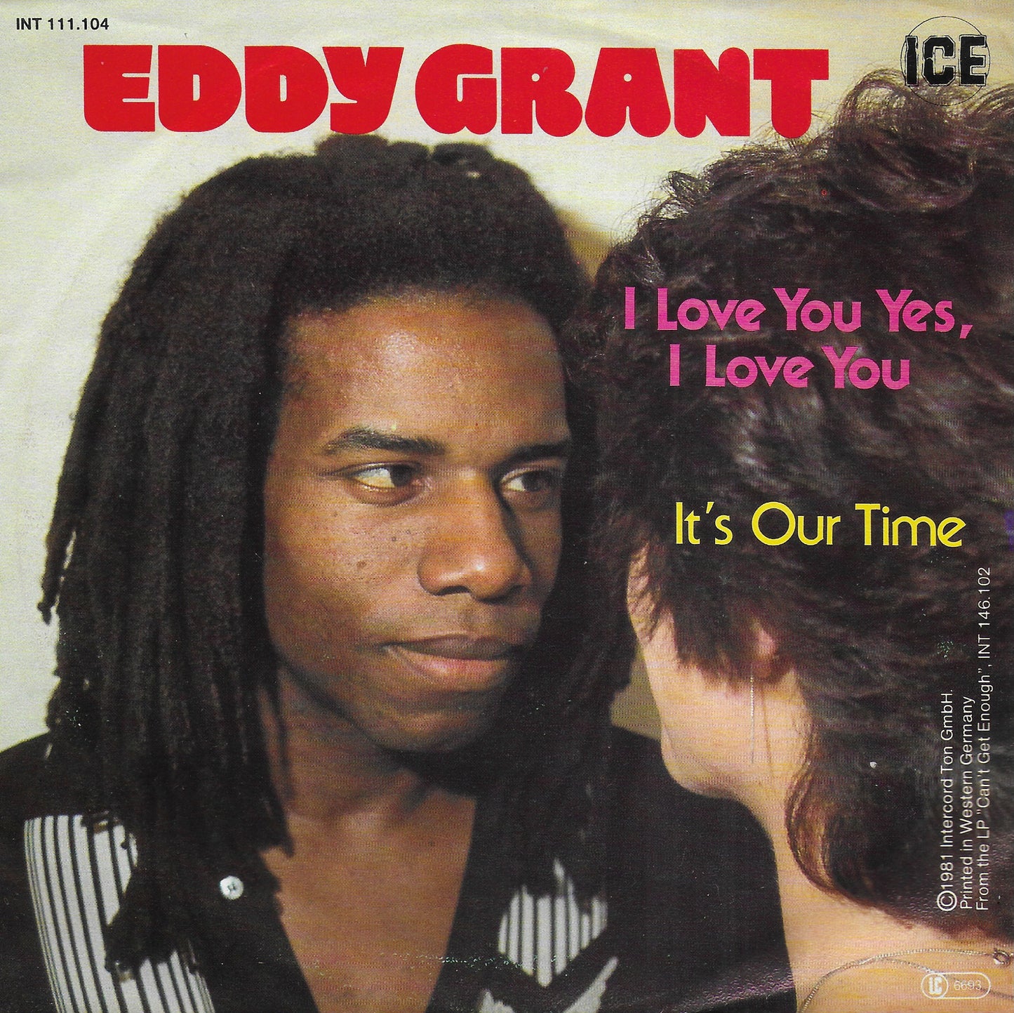 Eddy Grant - I love you yes, I love you (Duitse uitgave)