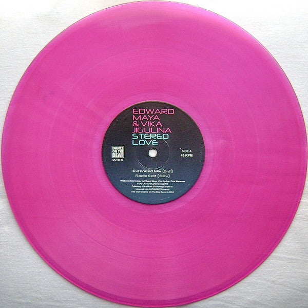 Edward Maya & Vika Jigulina - Stereo love (Pink vinyl) (12" Maxi Single)
