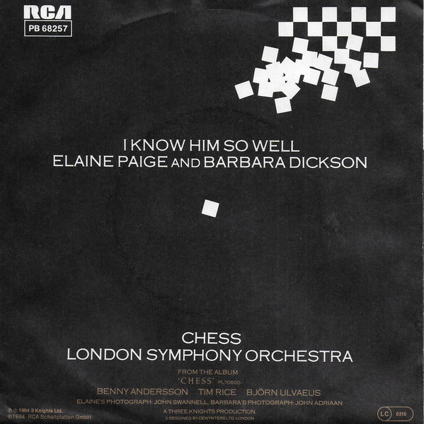 Elaine Paige and Barbara Dickson - I know him so well (Duitse uitgave)