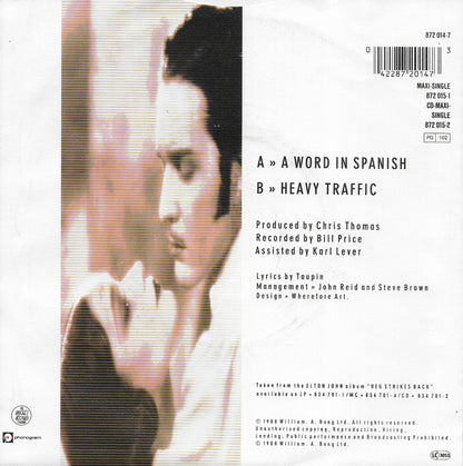 Elton John - A word in Spanish (Duitse uitgave)