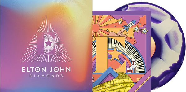 Elton John - Diamonds (Creamy white and purple vinyl) (LP)