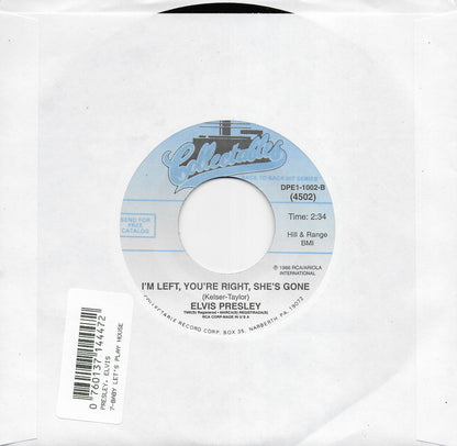 Elvis Presley - Baby let's play house / I'm left, you're right, she's gone