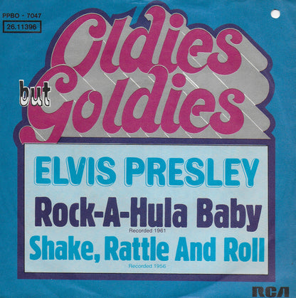 Elvis Presley - Rock-a-hula baby / Shake, rattle and roll (Duitse uitgave)